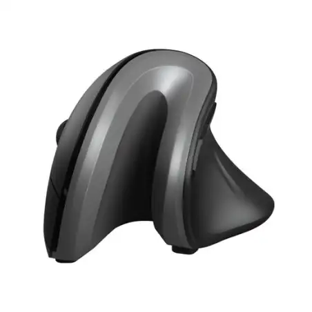 (23507) TRUST RATÓN ERGONÓMICO VERTICAL VERRO INALÁMBRICO 600/1600DPI GRIS/NEGRO