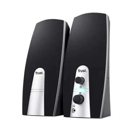 (24660) TRUST ALTAVOCES 2.0 BASICS 5W AUTOALIMENTADO USB CONEXION FRONTAL