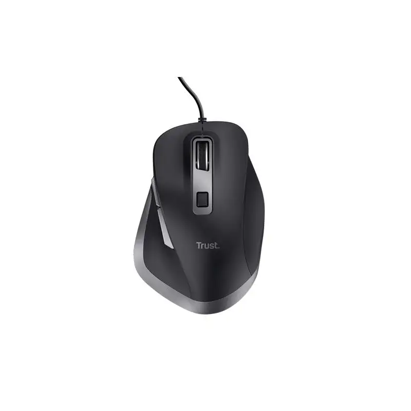 (24728) TRUST RATÓN FYDA CABLE USB 600/1400/2800/5000DPI DIESTRO 6 BOTONES NEGRO