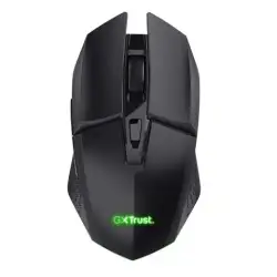 (25037) TRUST RATÓN GAMING GXT 110 FELOX INALÁMBRICO 800/1600/3200/4800 DPI 6 BOTONES ILUMINACIÓN LED RECARGABLE NEGRO