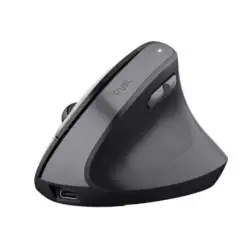 (25145) TRUST RATÓN BAYO II ERGONÓMICO VERTICAL INALÁMBRICO 2.4GHZ 6 BOTONES RECARGABLE NEGRO