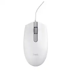 (25320) TRUST RATÓN TM-101W CABLE USB 1200DPI AMBIDIESTRO 3 BOTONES BLANCO