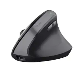 (25371) TRUST RATÓN ERGONÓMICO VERTICAL INALÁMBRICO RECARGABLE TM-270 2400 DPI GRIS/NEGRO