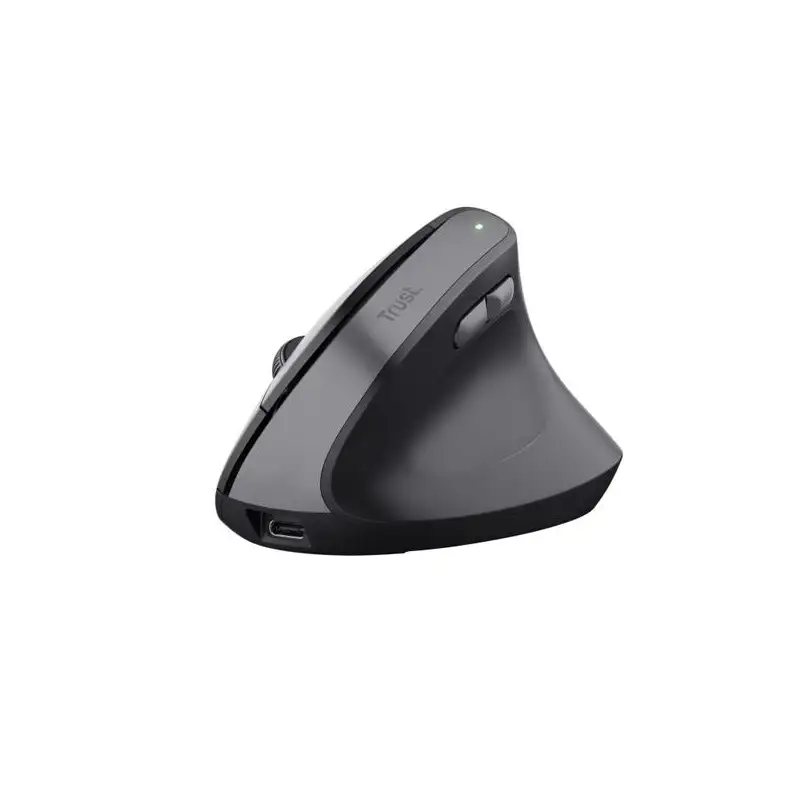 (25371) TRUST RATÓN ERGONÓMICO VERTICAL INALÁMBRICO RECARGABLE TM-270 2400 DPI GRIS/NEGRO