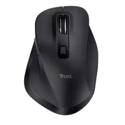 (25708) TRUST RATÓN ERGONÓMICO FYDA INALÁMBRICO RECARGABLE 2400 DPI AJUSTABLE NEGRO
