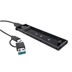(25806) TRUST CAJA EXTERNA M.2 PARA 2230 2242 2260 2280 USB-C/USB3.2 GEN1 NEGRO