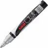 (264713000) UNIBALL MARCADOR DE TIZA LÍQUIDA CHALK PWE-5M PLATA CAJA 6 UD