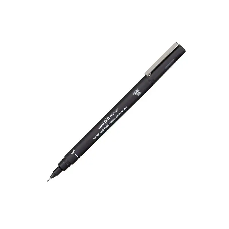 (289165000) UNIBALL ROTULADOR CALIBRADO PIN-200(S) 0.4 NEGRO CAJA 12 UD