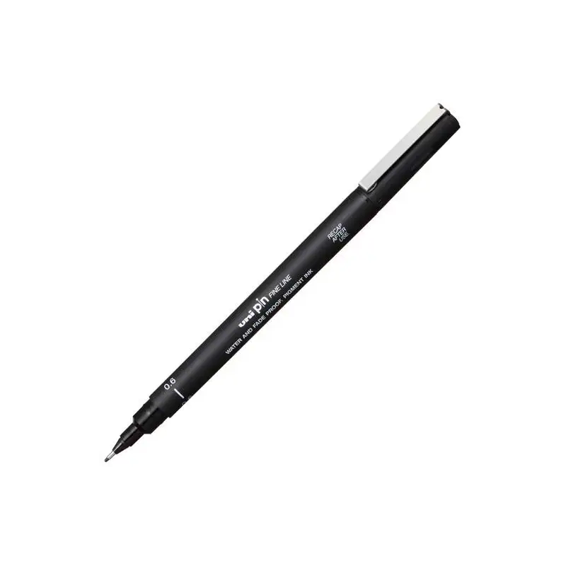 (289199000) UNIBALL ROTULADOR CALIBRADO PIN-200(S) 0.6 NEGRO CAJA 12 UD