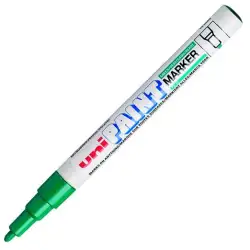 (558643000) UNIBALL MARCADOR PERMANENTE PAINT PX-21L VERDE CAJA 12 UD