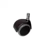 (ACCRUC5) JUEGO DE 5 RUEDAS NYLON PARA SILLA PERNO 11MM NEGRO
