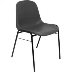 (ESV) UNISIT SILLA DE VISITA PLÁSTICO APILABLE PP GRIS