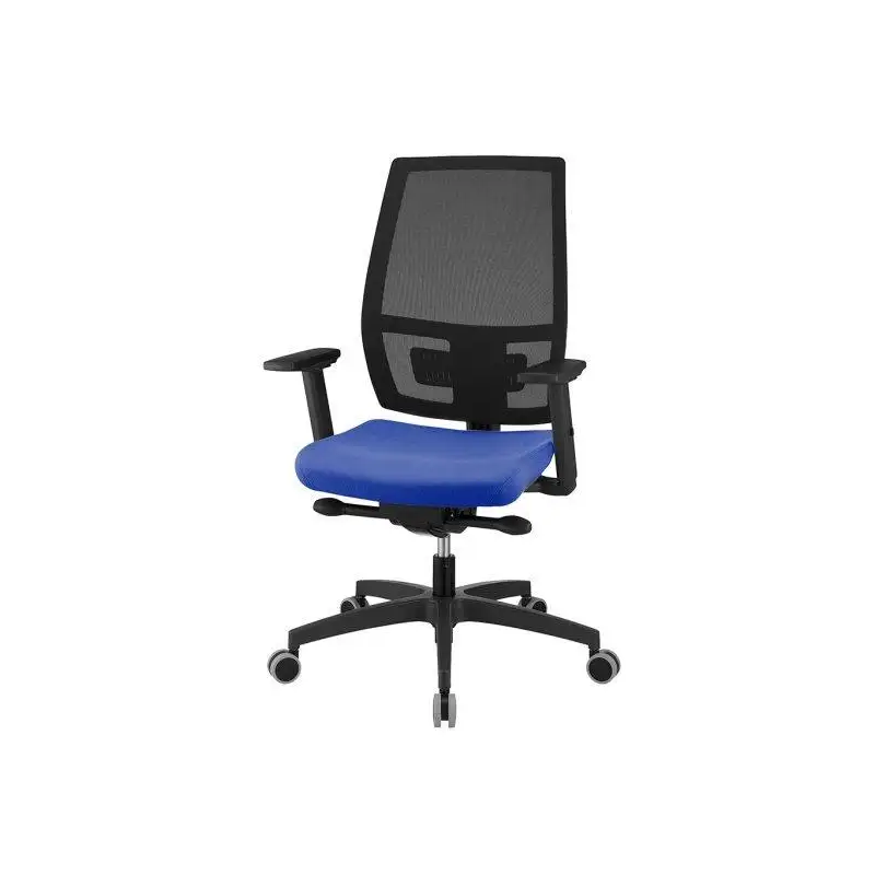 (MAA/BRF/EB) UNISIT SILLA MELANIA GIRATORIA SINCRO CON TRASNLAP REPOSABRAZOS AJUSTABLES RESPALDO MALLA NEGRO Y ASIENTO ACOLCH...