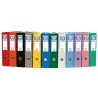 (92443) UNISYSTEM ARCHIVADOR PALANCA COLOR 65MM CANTONERA LARGA FOLIO CARTÓN FORRADO PP AZUL SERENA