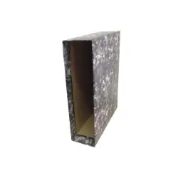 (93770) UNISYSTEM CAJETÍN PARA ARCHIVADOR PALANCA NOVOCLAS 65MM FOLIO CARTÓN FORRADO NEGRO