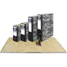 (93779) UNISYSTEM ARCHIVADOR PALANCA NOVOCLAS 65MM FOLIO CARTÓN FORRADO NEGRO