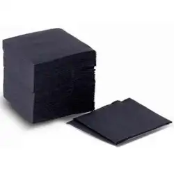 (20014) PAQUETE 100 SERVILLETAS 2 CAPAS 20X20 PASTA NEGRO