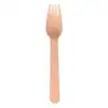 (33242) TENEDOR MADERA 16CM MARRÓN -100U-