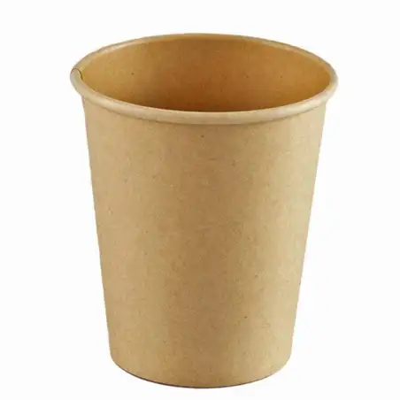 (35009) VASO DE PAPEL KRAFT 7 OZ 200 ML - 100UD-