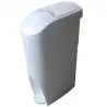 (38979) CONTENEDOR HIGIÉNICO FEMENINO CON PEDAL 18L BLANCO