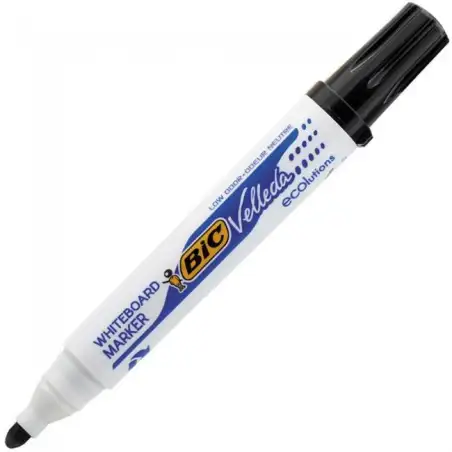 (904937) VELLEDA MARCADOR PIZARRA BLANCA ECOLUTIONS 1701 PUNTA REDONDA NEGRO CAJA 12 UD
