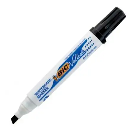 (904946) VELLEDA MARCADOR PIZARRA BLANCA ECOLUTIONS 1751 PUNTA BISELADA NEGRO CAJA 12 UD
