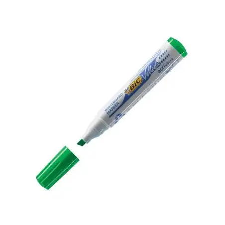 (904949) VELLEDA MARCADOR PIZARRA BLANCA ECOLUTIONS 1751 PUNTA BISELADA VERDE CAJA 12 UD