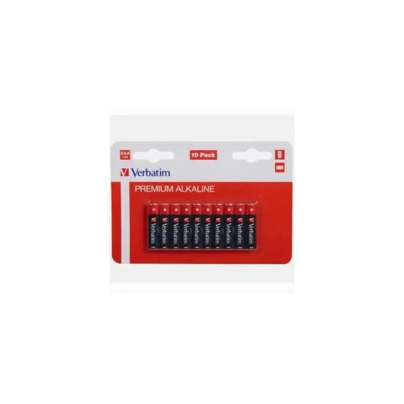 (49874) VERBATIM PILAS ALCALINAS AAA-LR03 -PACK 10U-