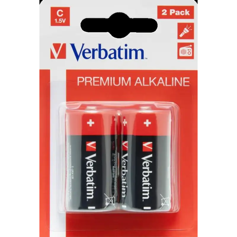 (49922) VERBATIM PILAS ALCALINAS C - LR14 - PACK 2 UDS