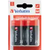 (49923) VERBATIM PILAS ALCALINAS D - LR20 - PACK 2 UDS
