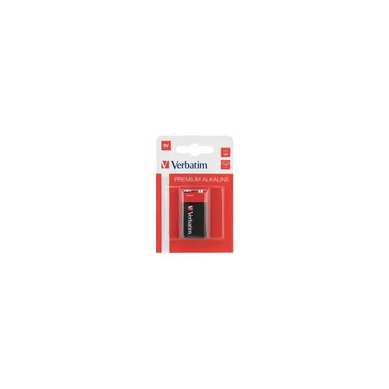 (49924) VERBATIM PILAS ALCALINAS DE 9V - 6LR61- PACK 1 UD