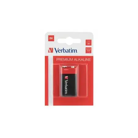 (49924) VERBATIM PILAS ALCALINAS DE 9V - 6LR61- PACK 1 UD