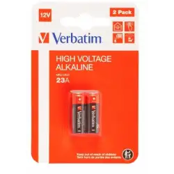 (49940) VERBATIM PILA ALCALINA 12V - LR23A/LRV08 BLISTER DE 2