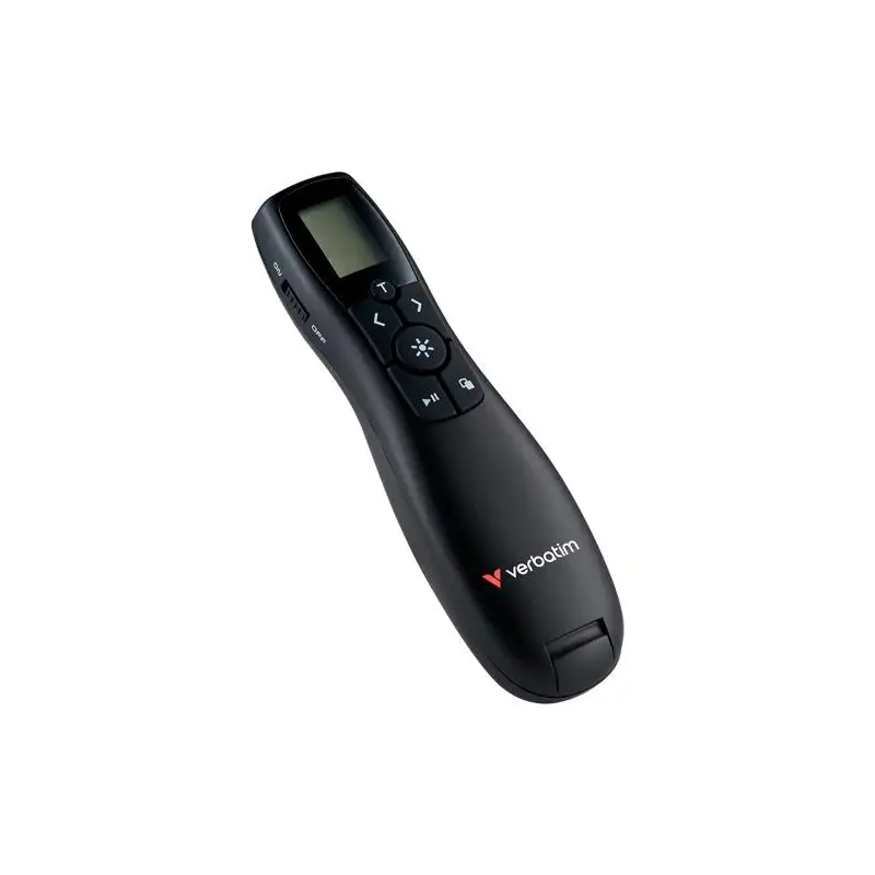 (32364) VERBATIM PUNTERO KEYNOTE LASER ROJO INALÁMBRICO C/ PANTALLA LCD NEGRO