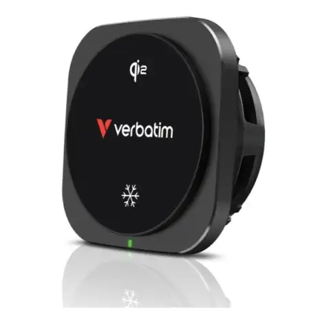 (31861) VERBATIM CARGADOR  INALÁMBRICO DE TELEFONO MAGNETICO PARA EL COCHE QI2