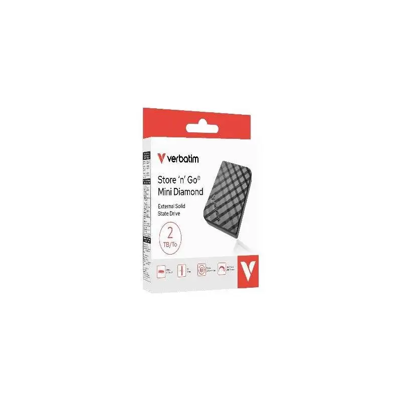(32026) VERBATIM DISCO DURO EXTERNO SSD STORE 'N' GO MINI 2TB USB-C 3.2 NEGRO