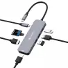 (32151) VERBATIM HUB PRO USB-C A 3XUSB 3.2 /2XHDMI /1XUSB-C PW/1XSD/1XMICROSD PLATA