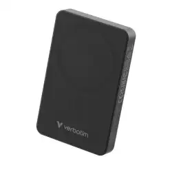 (32227) VERBATIM CARGADOR INALAMBRICO POWER BANK 10K MAH 1XUSB-C NEGRO