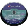 (43552) VERBATIM DVD-RW 4.7GB 4X (TARRINA 10 UNIDADES)