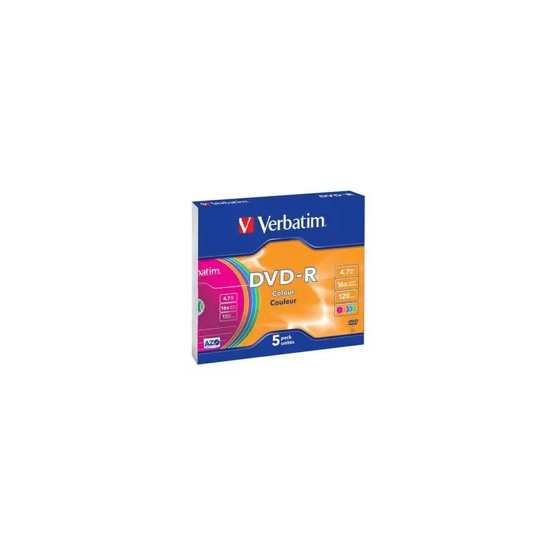 (43557) VERBATIM DVD-R COLOUR