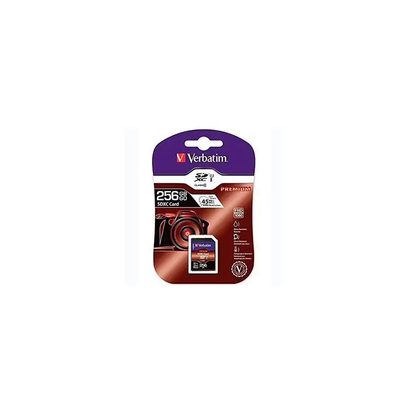 (44026) VERBATIM TARJETA DE MEMORIA SDXC CARD UHS-1 256GB CLASS 10