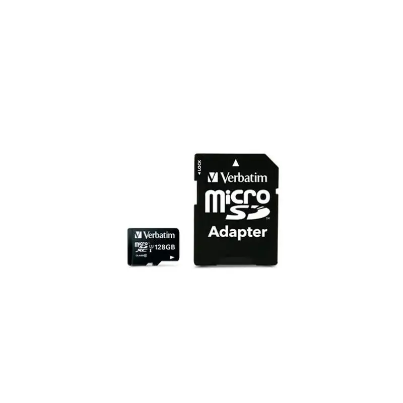 (44085) VERBATIM MICRO SDHC 128GB CLASE 10 C/ADAPTADOR