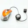 (49023) VERBATIM RATÓN GO MINI CABLE USB RETRÁCTIL 1000PPP ULTRAPORTÁTIL NARANJA