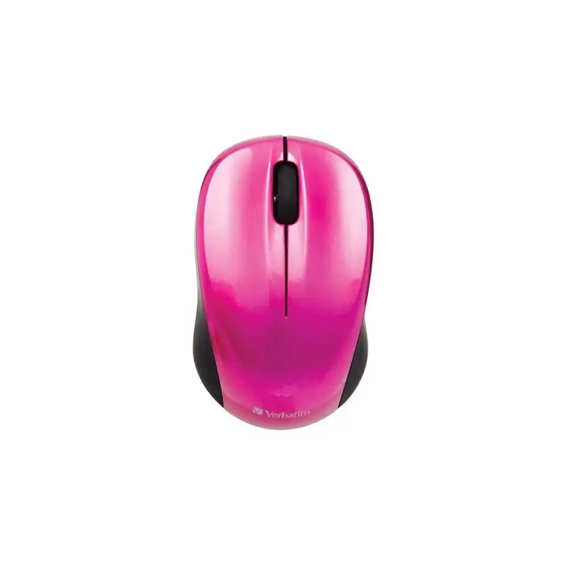 (49043) VERBATIM RATÓN GO NANO INALÁMBRICO 1600PPP COMPACTO AMBIDIESTRO FUCSIA