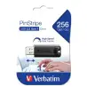 (49320) VERBATIM PENDRIVE PINSTRIPE 256GB HI-SPEED RETRÁCTIL USB 3.2 NEGRO