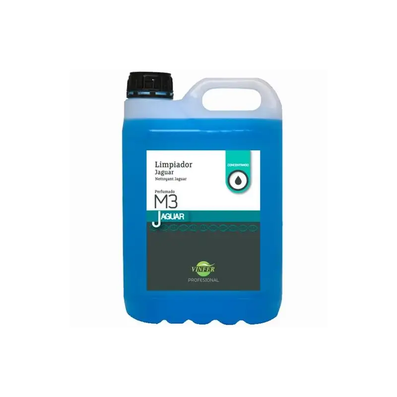 (L361G05030) VINFER LIMPIADOR MULTIUSOS LÍQUIDO JAGUAR M3 PERFUMADO CONCENTRADO AZUL GARRAFA 5L