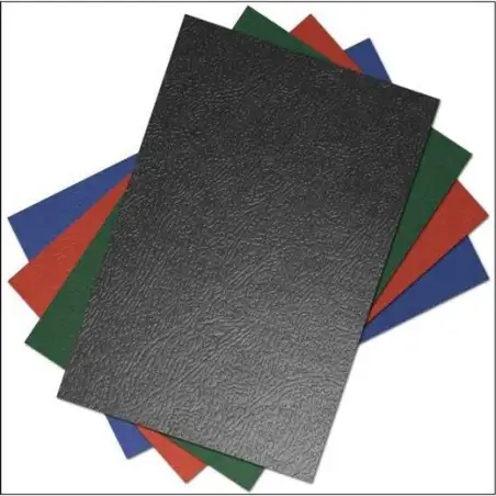 (0510CGNED/50) YOSAN TAPAS ENCUADERNACIÓN A4 CARTÓN GOFRADO 900GR NEGRO PAQUETE 50 UD