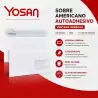 (877S1122VD/500) YOSAN SOBRE AMERICANO CON TIRA DE SILICONA AUTOADHESIVO 90GR 115X225 BLANCO CON VENTANA DERECHA -500U- OFFSET