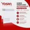 (877S1122VI/500) YOSAN SOBRE AMERICANO CON TIRA DE SILICONA AUTOADHESIVO 90GR 115X225 BLANCO CON VENTANA IZQUIERDA -500U- OFFSET