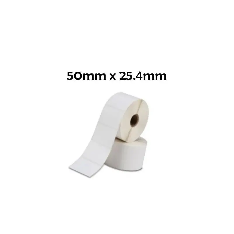 (880199-025D) ZEBRA ETIQUETAS DE TRANSFERENCIA TÉRMICAS Z-SELECT 2000D - 51X25MM - CAJA 12 UDS.